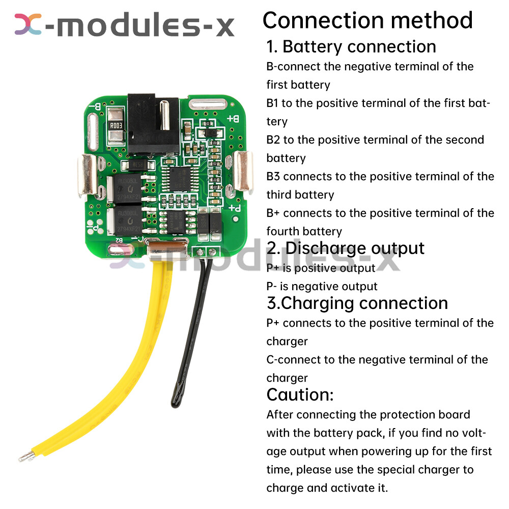 4S 16.8V 8A Li-ion Battery Protection Board module for Power Drill Tools