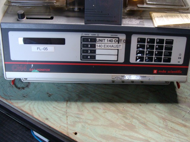HONEYWELL MDA SCIENTIFIC CM4 GAS MONITOR 874000 REV 7 120VAC 3A