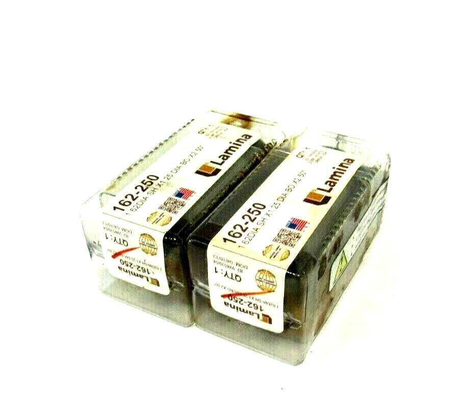 LOT OF 2 NEW LAMINA 162-250 SPOOL RETAINER PAD 1.62DIA SHX1.25 DIA BOX2.50″