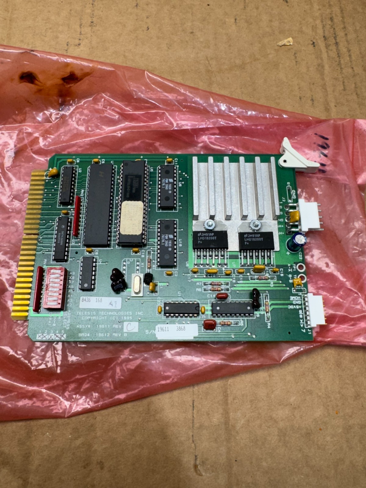 NEW TELESIS 8436 168 PC BOARD 19611 REV. C 19612