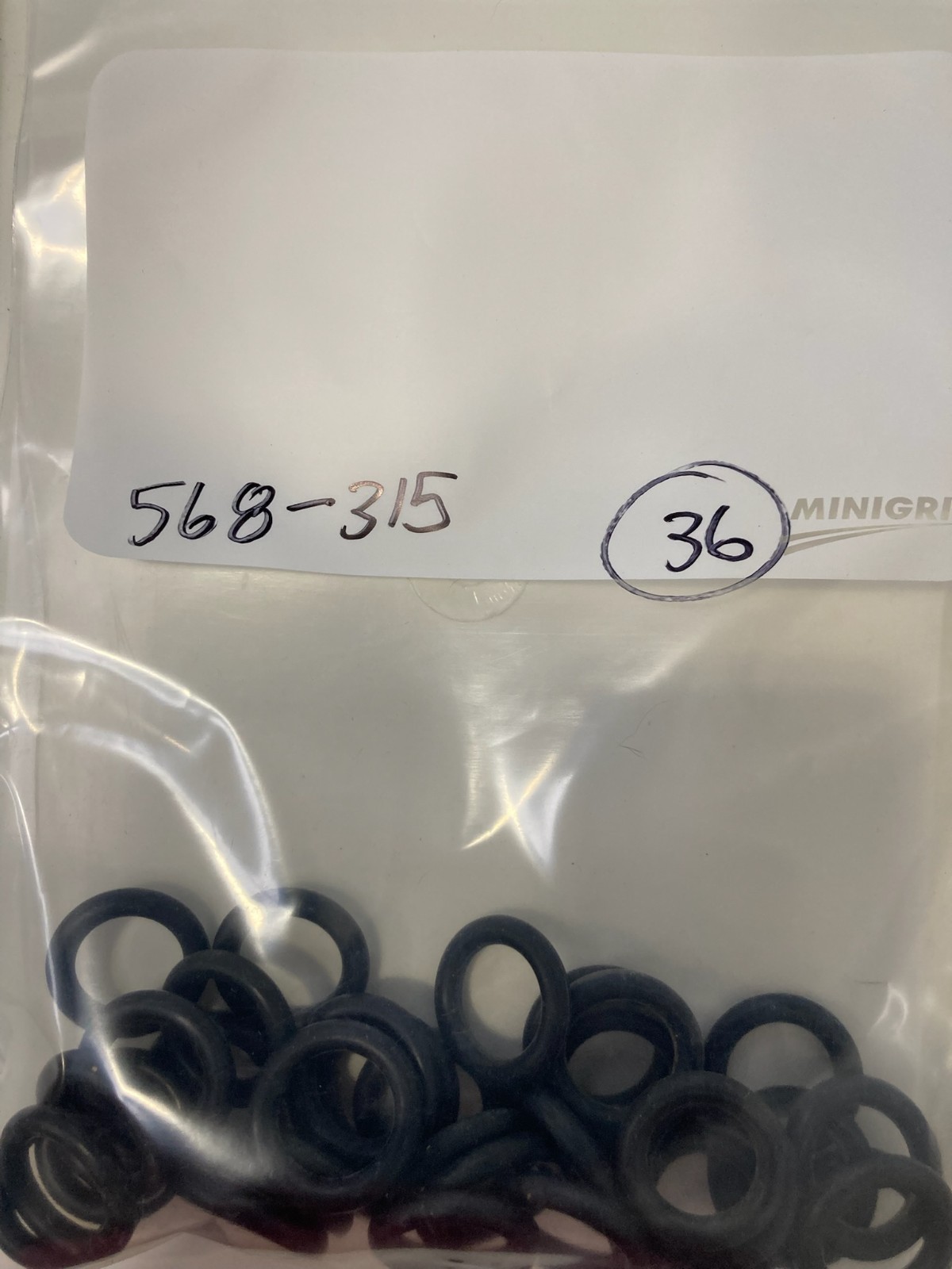 568-315 Buna-N 70 Duro O-Ring 13/16″ ID x 1-3/16″ OD Hydraulic Seal Pack of 36