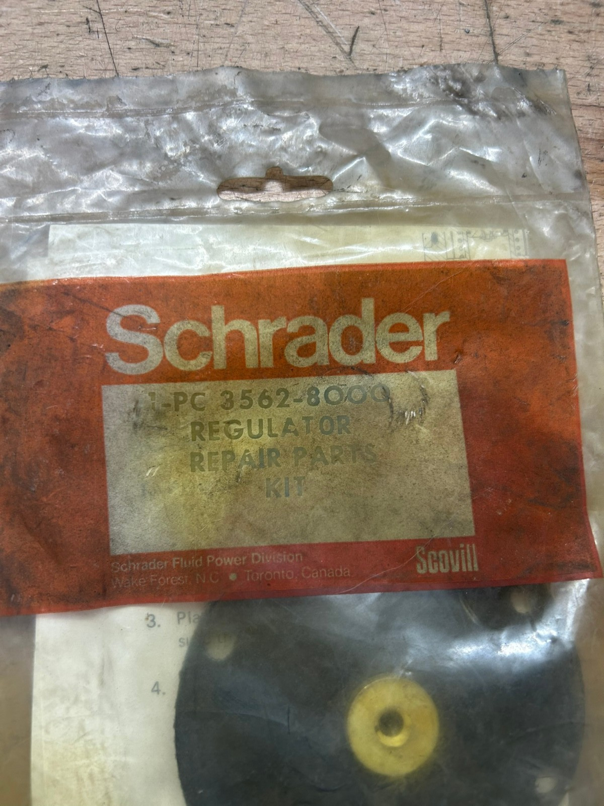 Schrader Regulator Repair Parts Kit 3562-8000-NEW IN PACKAGE