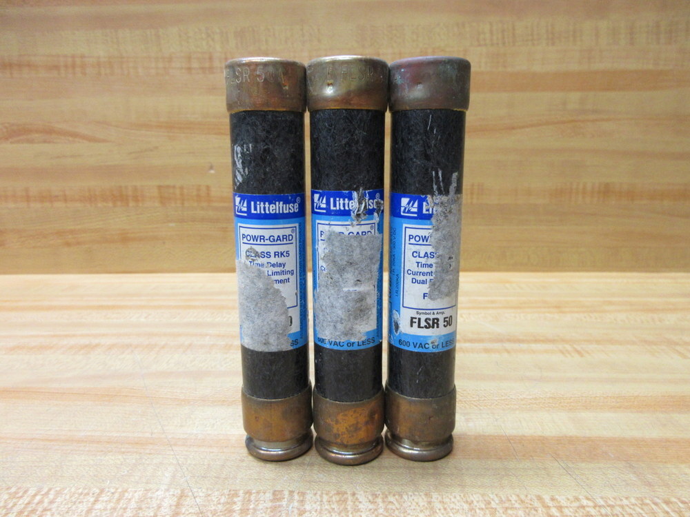 Littelfuse FLSR-50 Fuse Cross Ref 486L42, FLSR050 (Pack of 3)