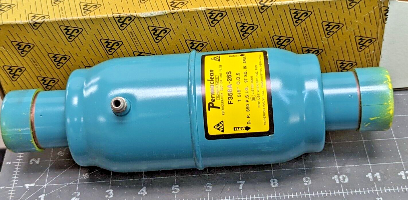 Permaclean 1 5/8” ODS High-Capacity Suction Line Filter NOS [A10]