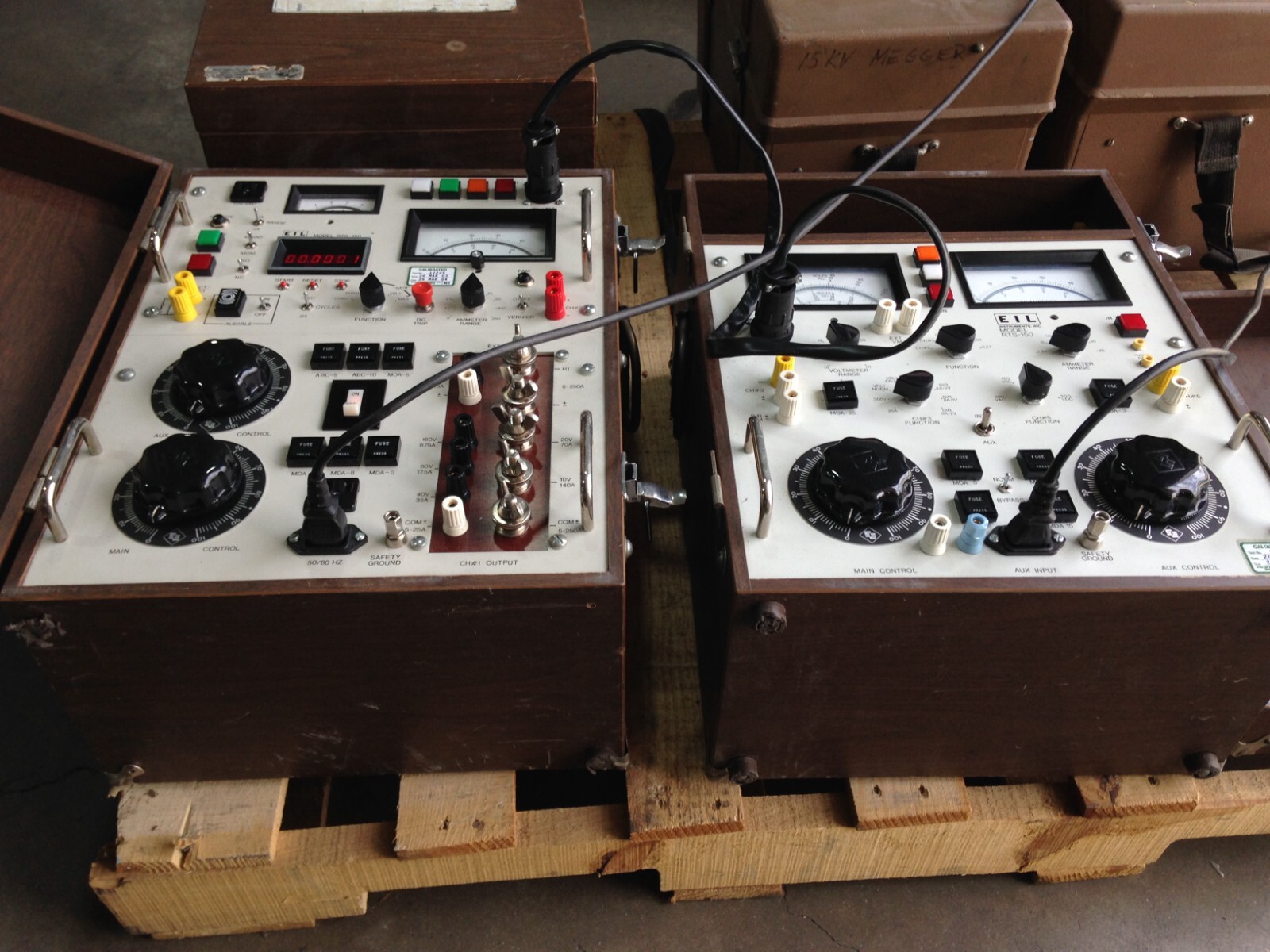 SET OF 2: EIL RTS150 PROTECTIVE RELAY TEST SET – POWERS ON – UNTESTED / AS IS