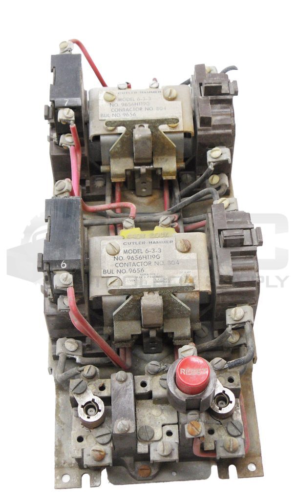 CUTLER HAMMER 6-3-3 CONTACTOR 550V 3-4 POLE 9656H119G 804 9656