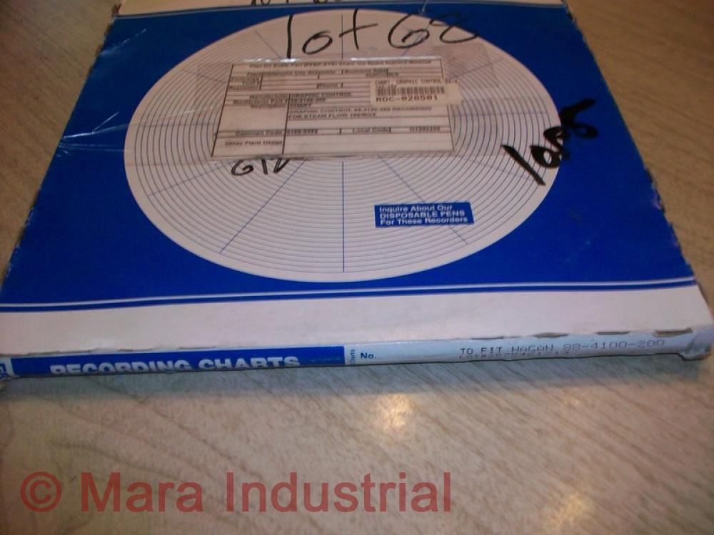 Graphic Controls 884100200 Chart Paper 88-4100-200 100