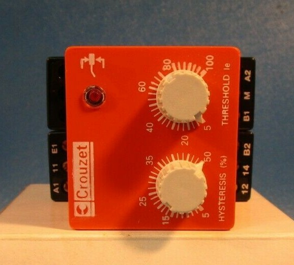 Crouzet Diart T 0611, 24VDC Current Control, Trip Current Relay, 5-100 Threshold