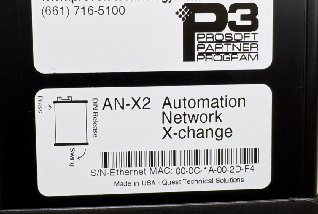 ProSoft AN-X2-AB-DHRIO Automation Network Ethernet Bridge Module