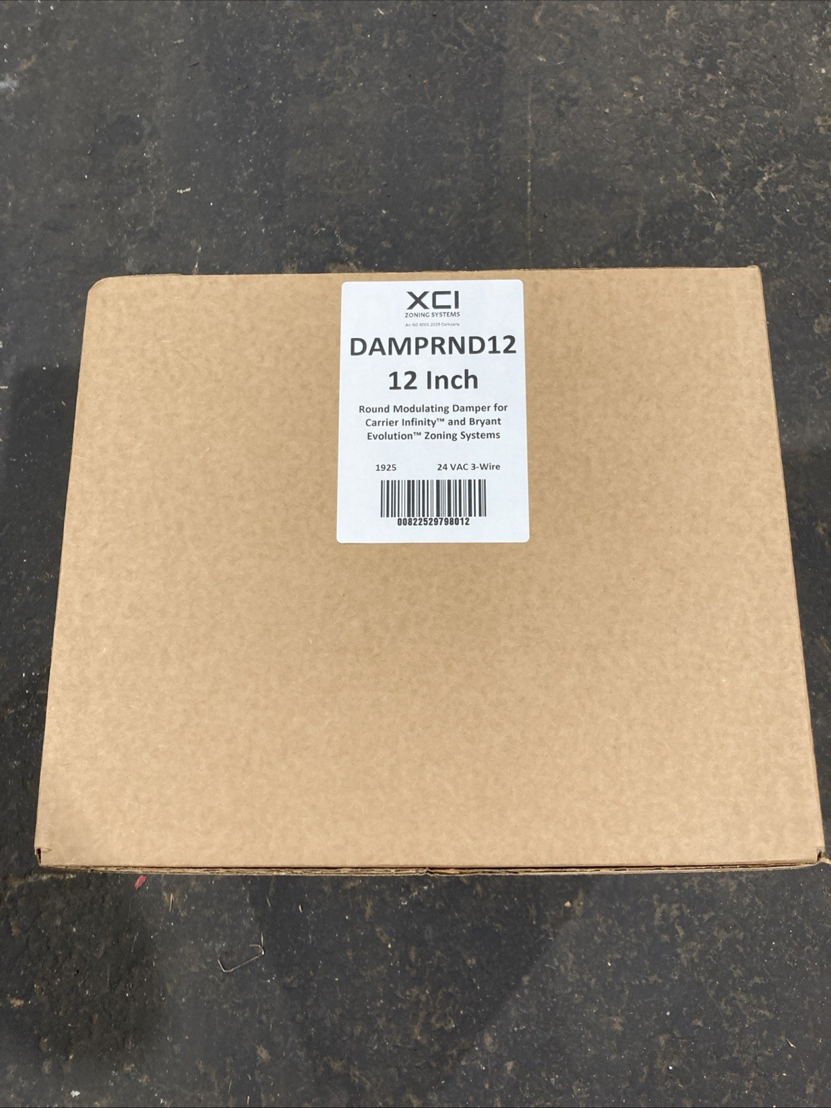 XCI DAMPRND12-X 12″ Round Zone Damper 24VAC Brand New