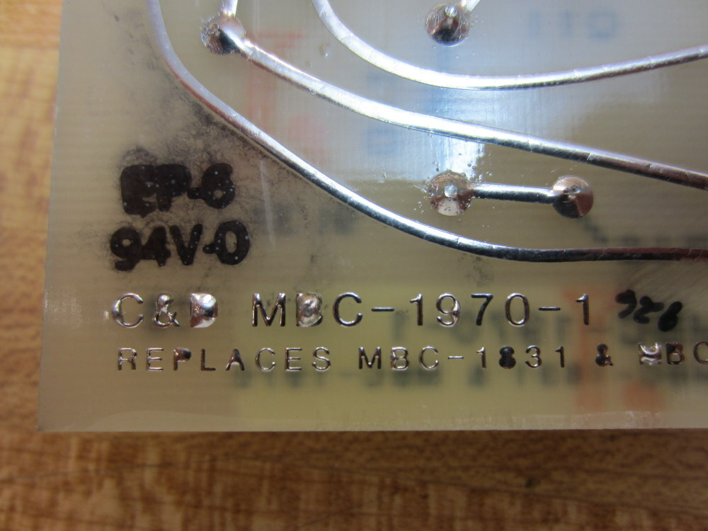 C&D MBC-1970-1 Circuit Board MBC19701