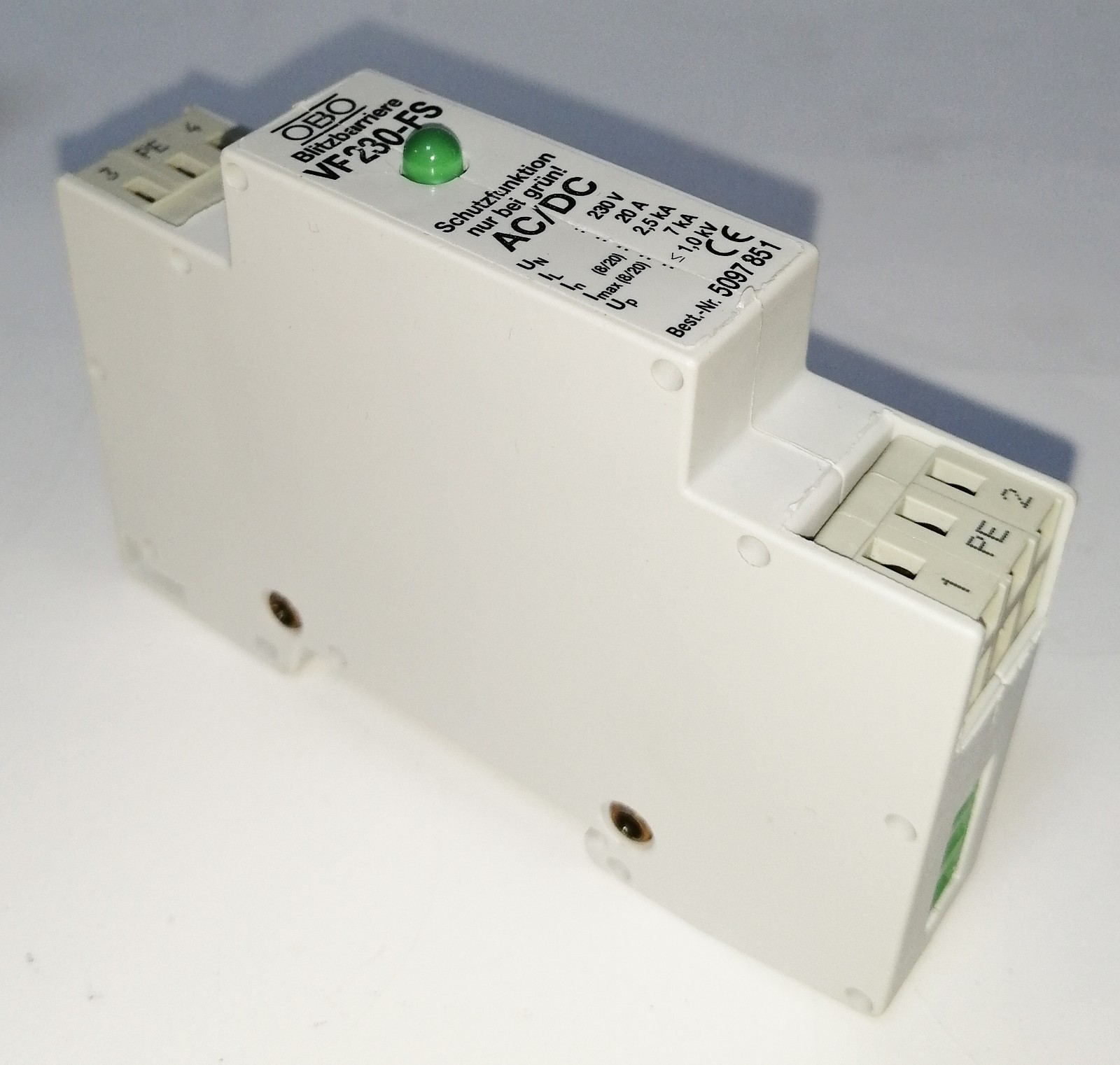 OBO Blitzbarriere VF 230-AC/DC-FS Overvoltage Protector