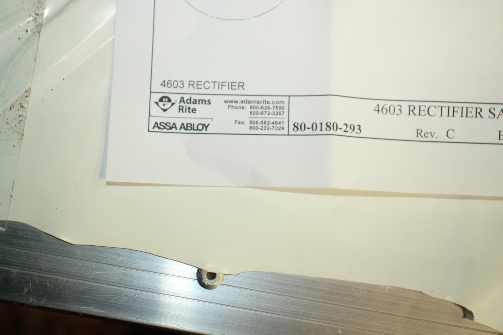 Adams Rite Assa Abloy 4603 Rectifier Wire