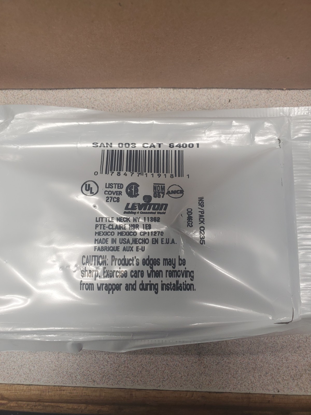 Leviton 84001 Stainless Steel Toggle Wall Plate Standard Size 1 Gang Lot of 20