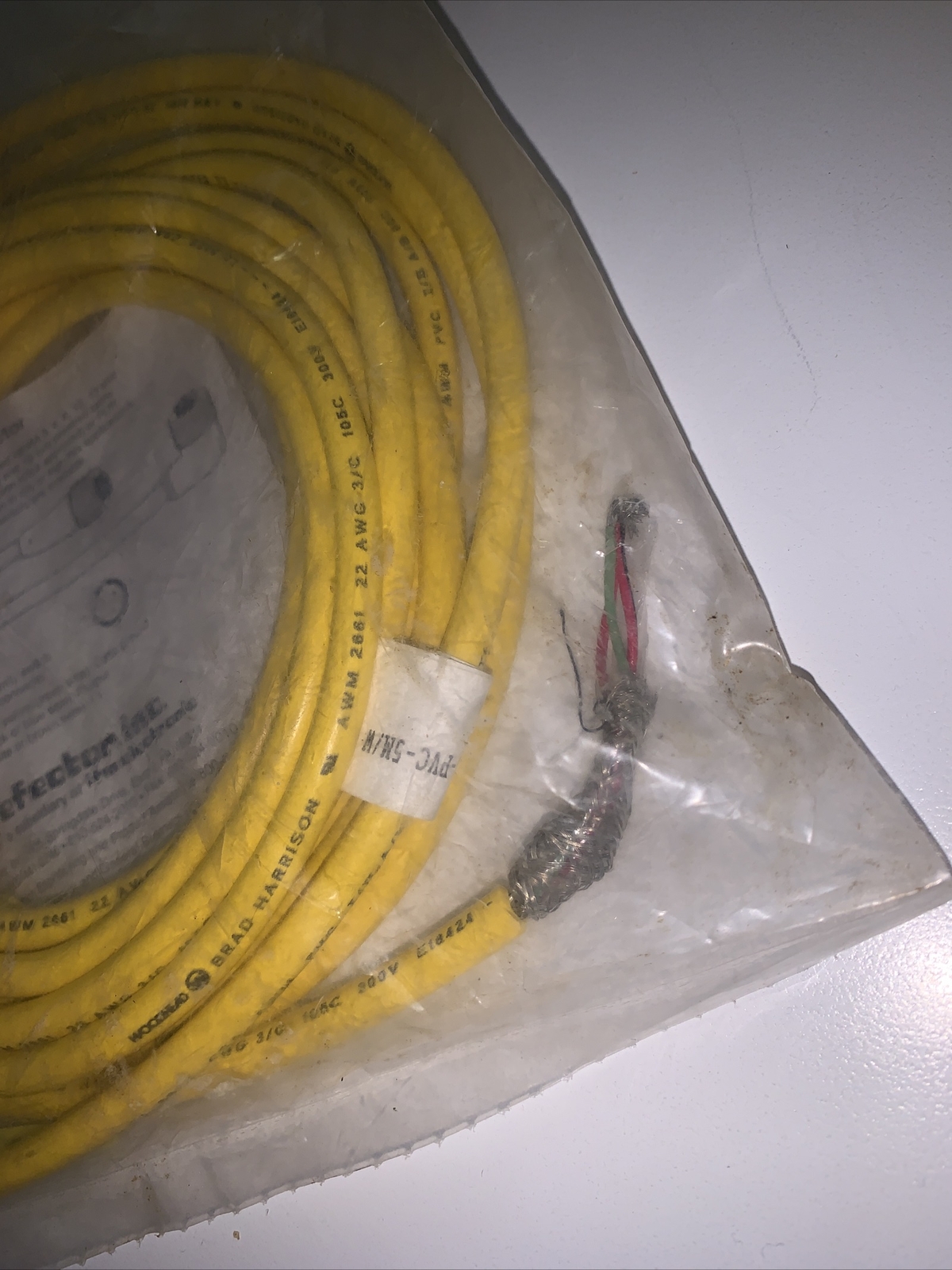IFM Efector Molded Cordset W80110 3 wire Micro Style -AC-X/X-SOL-PVC-5M/W