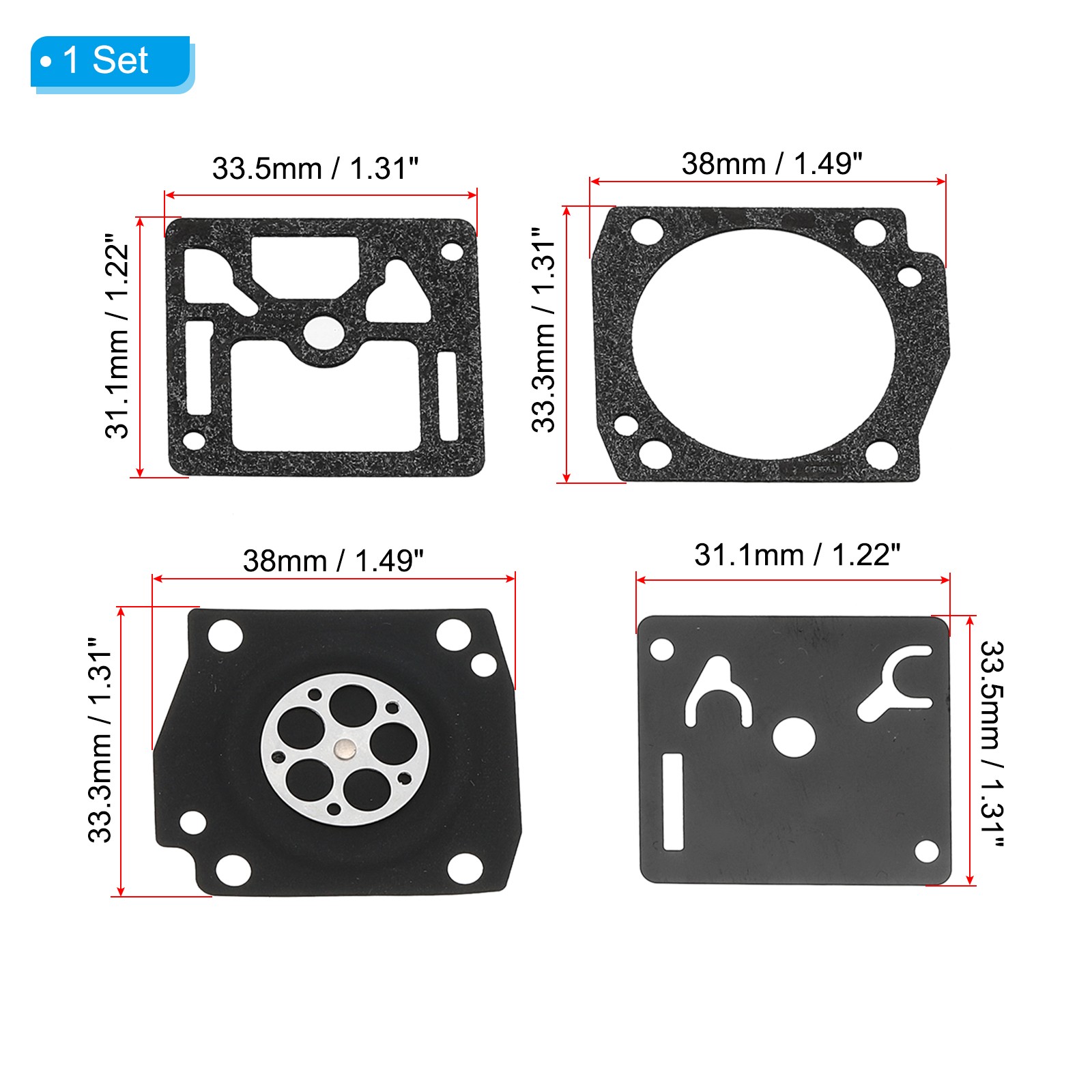 Carburetor Repair Rebuild Kit for Stihl034 036 MS360 Super Chainsaw