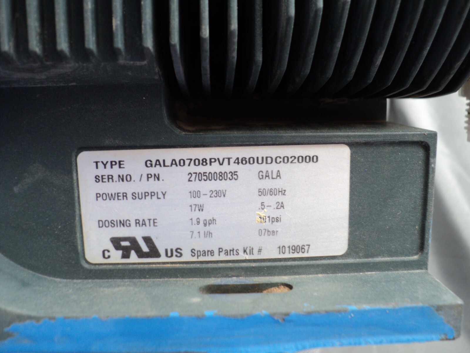 PROMINENT GAMMA L Metering pump, GALA0708PVT460UDC02000