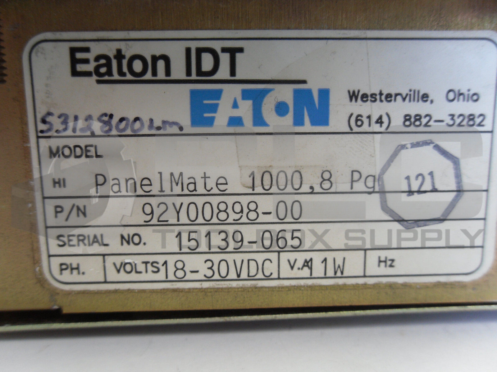 EATON 92Y00898-00 PANELMATE 100,8 PG OPERATOR INTERFACE DISPLAY