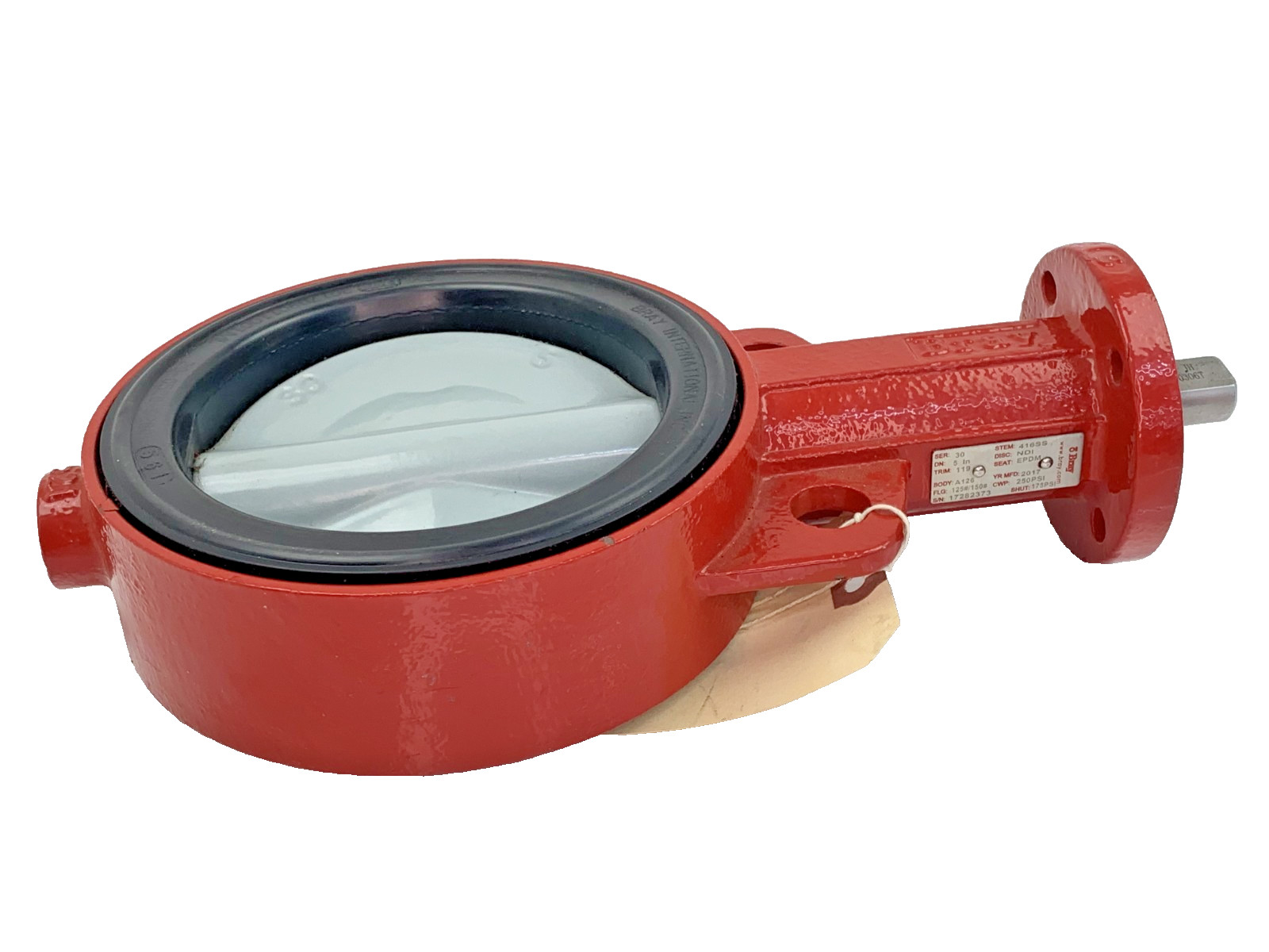 Bray International 6620127 Series 30 Butterfly Valve 5″ Wafer Style