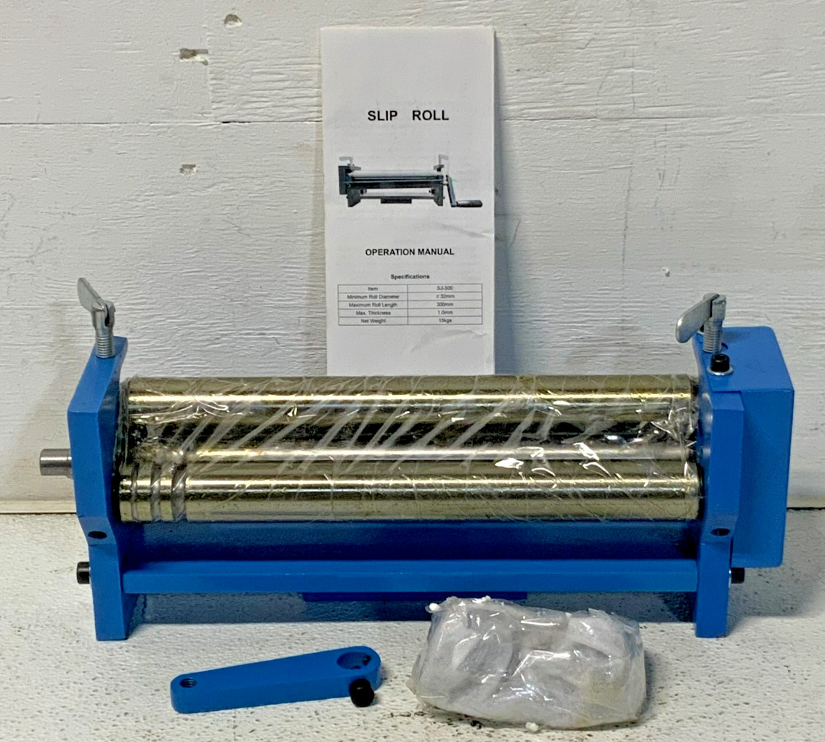 NEW Vevor SJ-300 Sheet Metal Forming Gear Slip Roll Machine 12″ 1mm Thick A10C