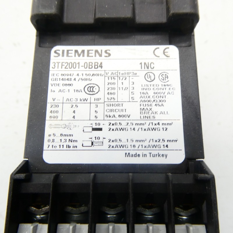 SIEMENS 3TF2001-0BB4 NSMP
