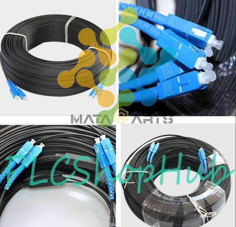 New 500M Outdoor SC-SC Duplex FTTH Drop Patch Cord G657 Fiber Optic Cable Jumper