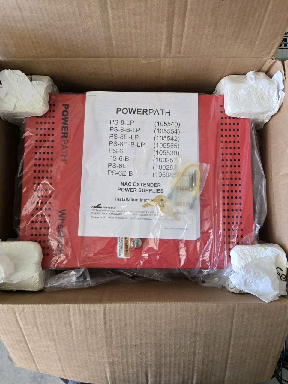 Eaton Cooper PS-8-LP WHEELOCK PowerPath 8 Amp Power Supply