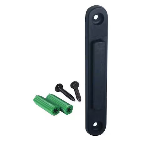 Retracta-Belt Re Wall Mount Receiver, Plastic, 3 1/4 In Height, 0.1 Lb, Black
