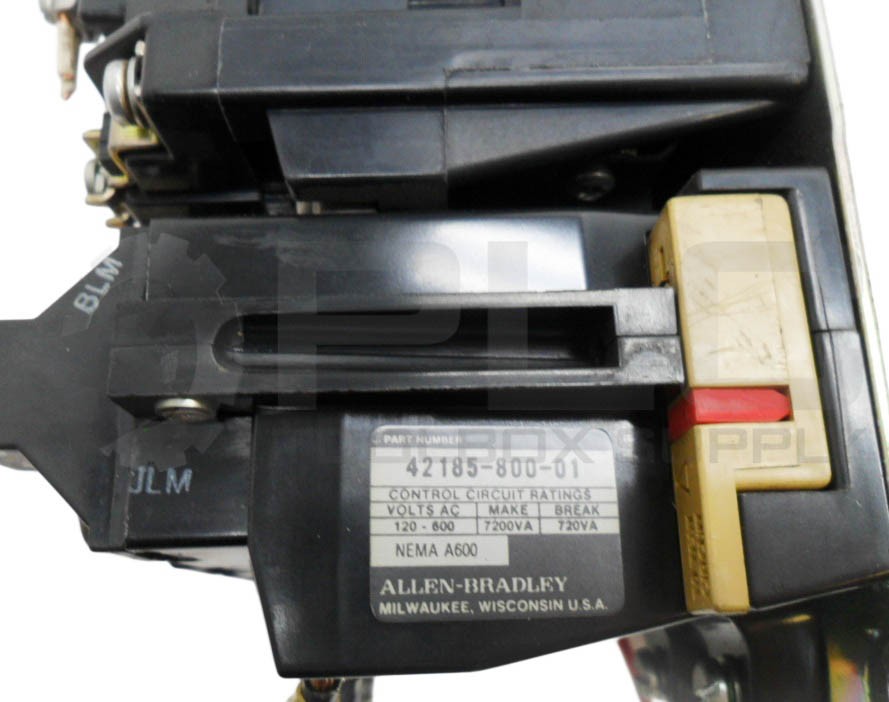 ALLEN BRADLEY 509-AOD /B CONTACTOR W/ CB236 W/ 42185-800-01 W/ 595-A /B *READ*