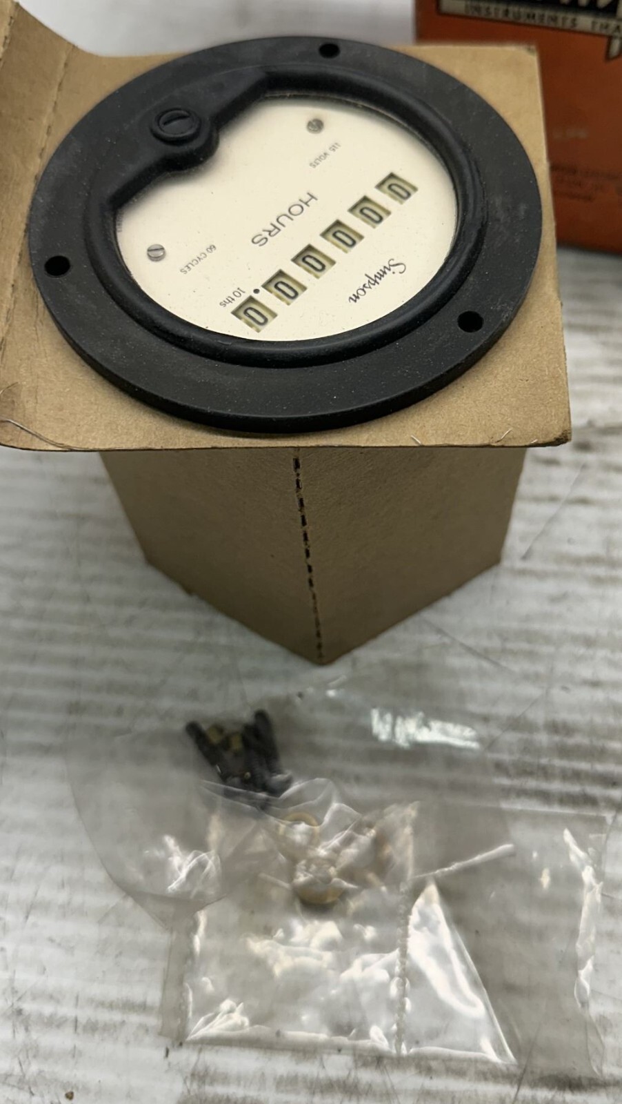 SIMPSON 120V PANEL MOUNT 55ET ELAPSED TIME INDICATOR 60 CYCLE 3580 See pics