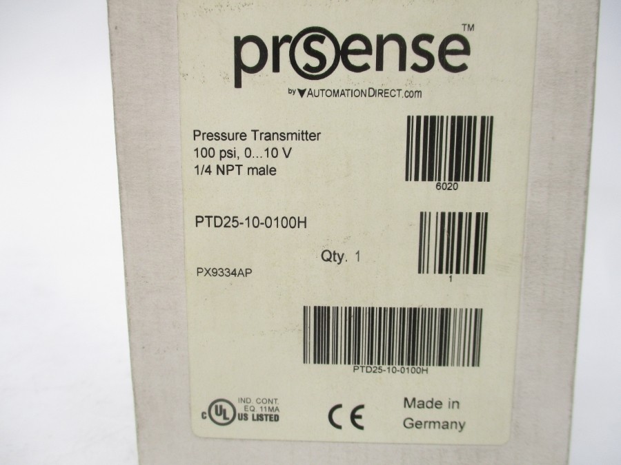 PROSENSE PTD25-10-0100H 0-10V 100PSI 1/4″ NSMP