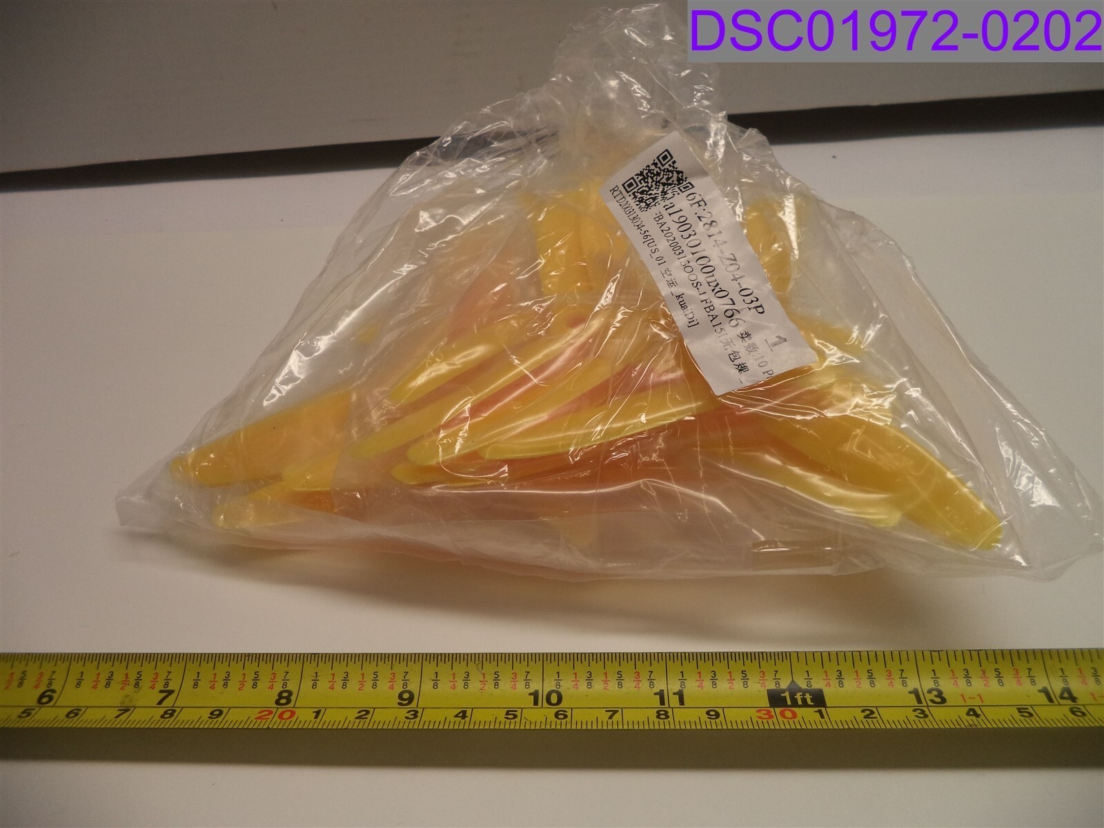 Qty = 10 Pairs: uxcell RC 3 Vein Propellers Nylon Yellow a19030100ux0766