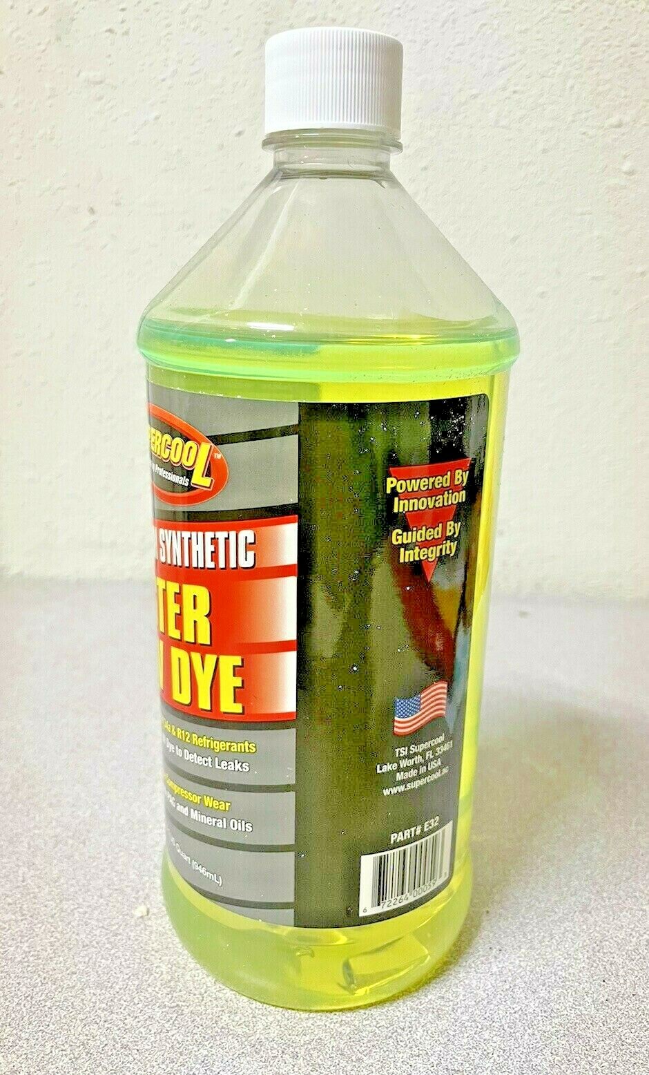 Supercool E32oz A/C Compressor Ester Oil Lubricant with UV Dye Plastic