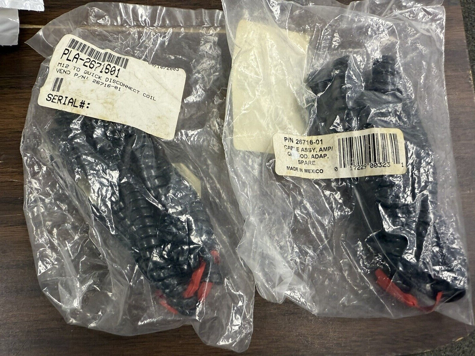 Lot Of 2 NEW PLANTRONICS 26716-01 Quick Disconnect Cable For M22 M12 M10 MX10
