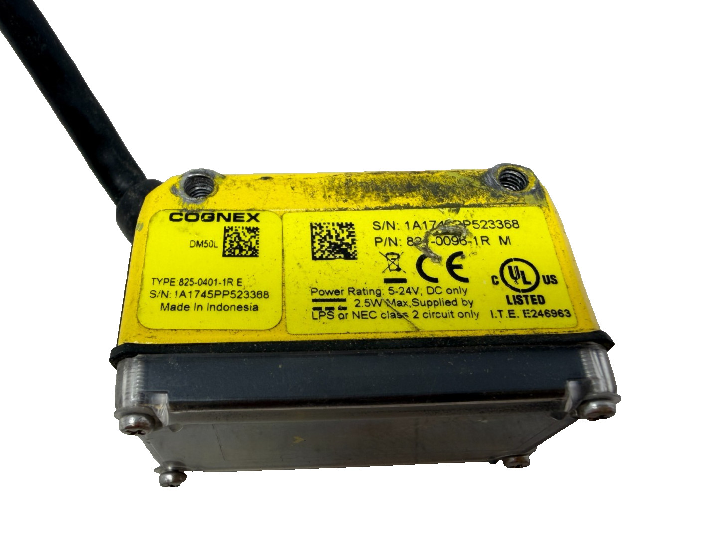 Cognex DM50L Barcode Scanner 825-0401-1R / 821-0096-1R *No Connector*