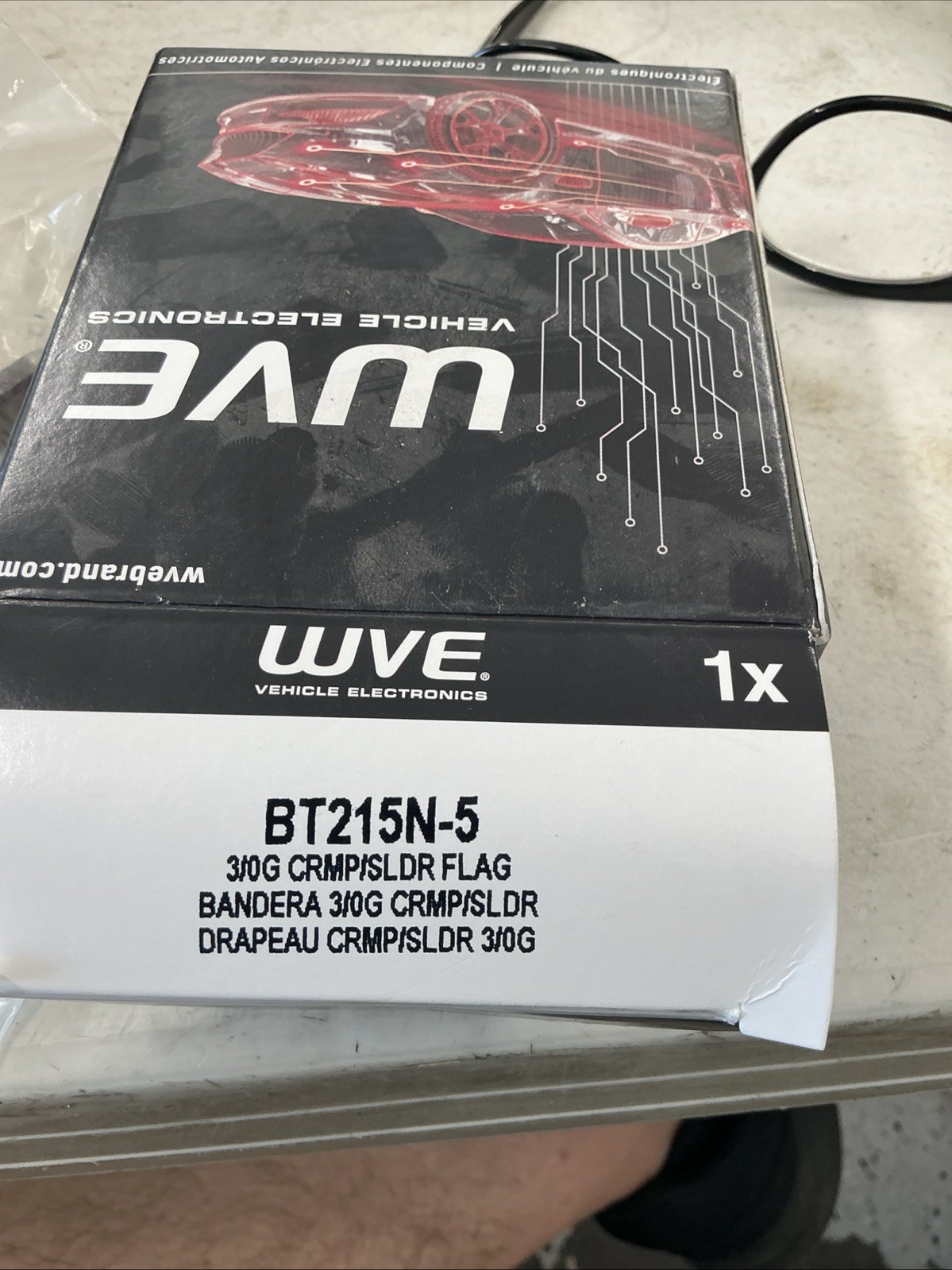 (QTY 5) WVE 3/0G NEG Flag Crimp BT215N-5