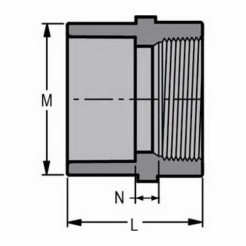 Spears 835-080C 8″ CPVC Female Adapter SOC X FPT SCH80