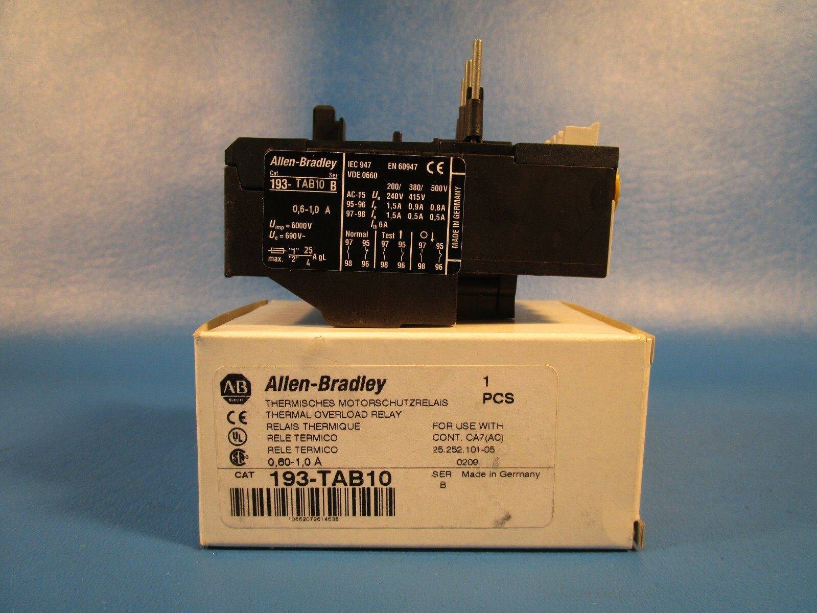 Allen Bradley 193-TAB10 Thermal Overload Relay, Series B