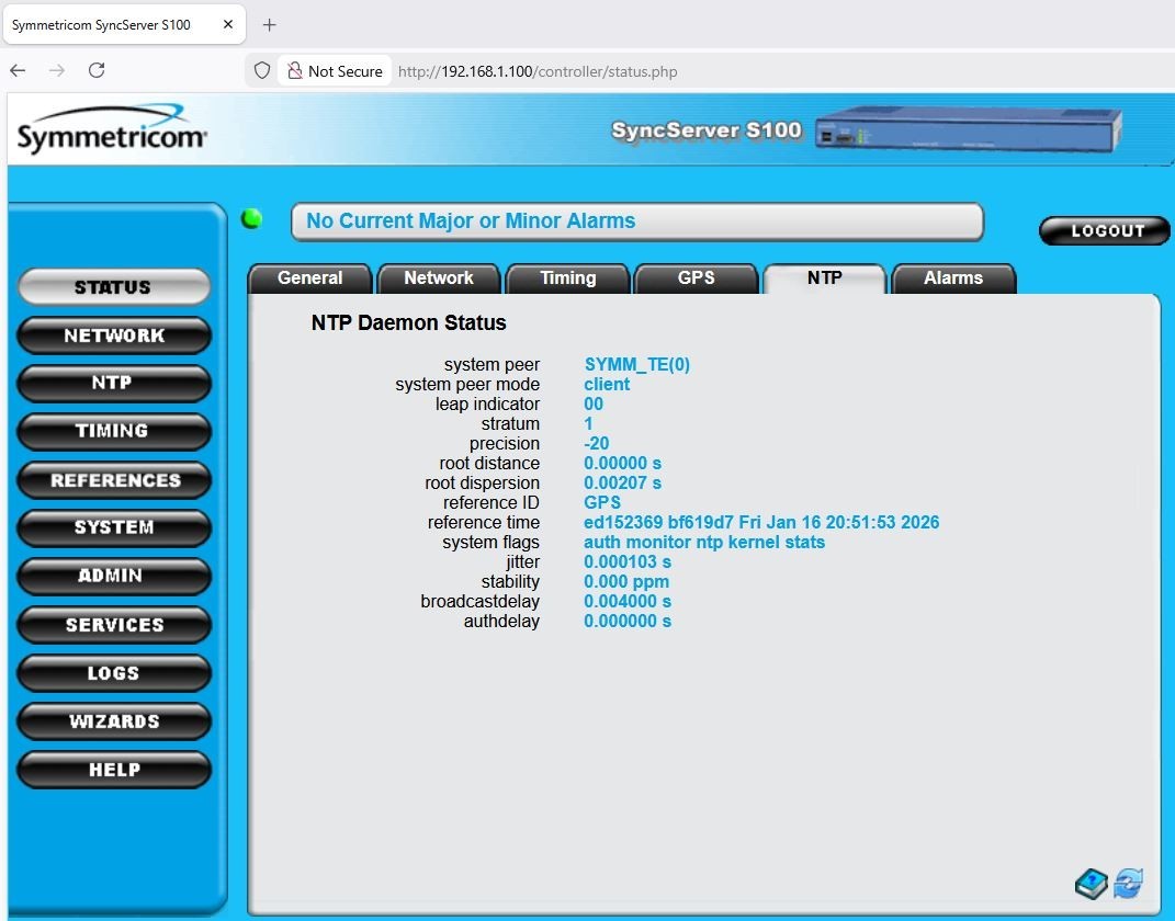 Microsemi syncserver S100 NTP server with Rubidium stand, GT-8736D GPS, #2