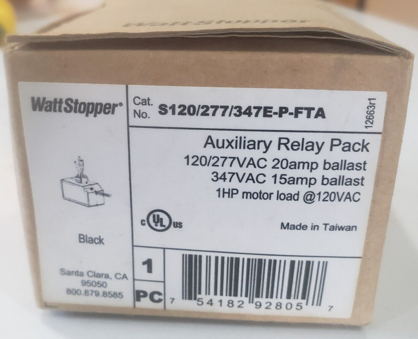 WattStopper S120/277/347E-P-FTA Auxiliary Relay Pack