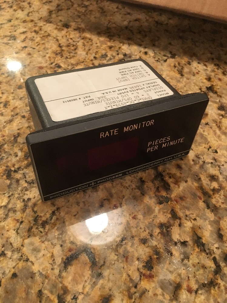 PRODUCTION PROCESS OPM3-E-DC-R939-X-X RATE MONITOR **NEW**