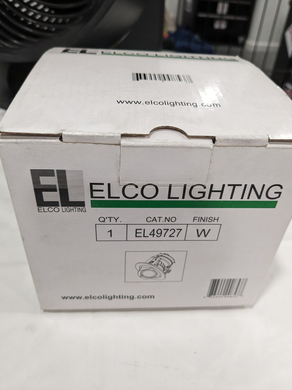 Elco 4″ Integrated Downlight 2700K LED Adjustable Trim – White EL49727