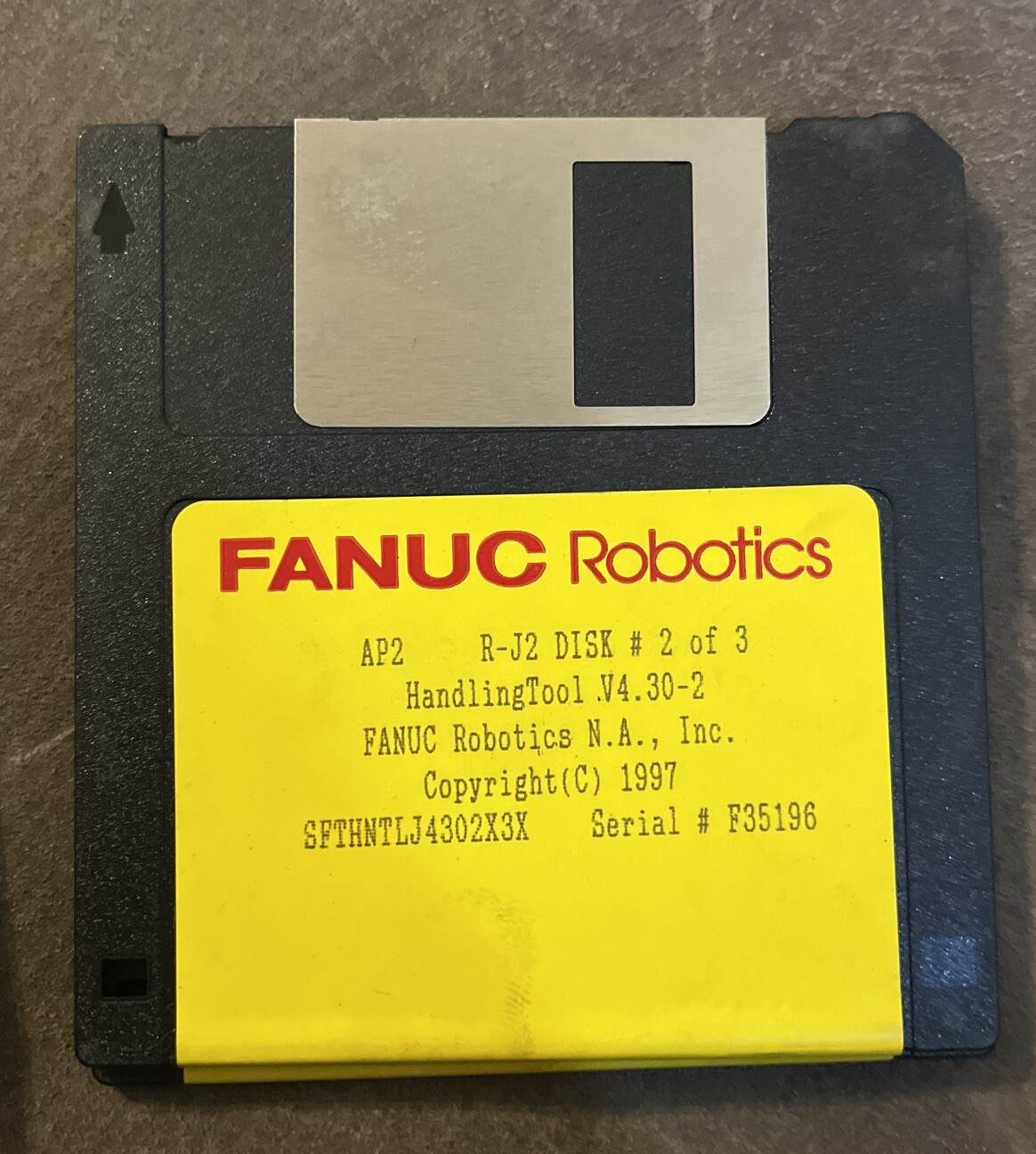 FANUC AP1 R-J2 V4.30-2 FLOPPY DISK SET 1- 3, SFTHNTLJ4302X3X, Serial #F35196