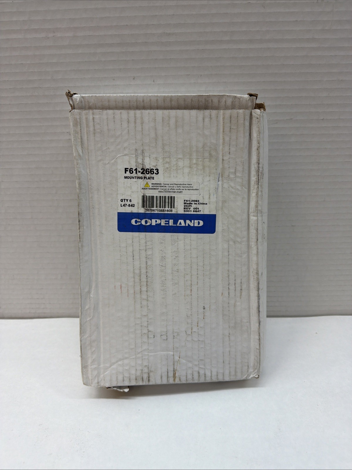 Copeland Comfort Control F61-2663 Wall Plate for Sensi Wifi Stat
