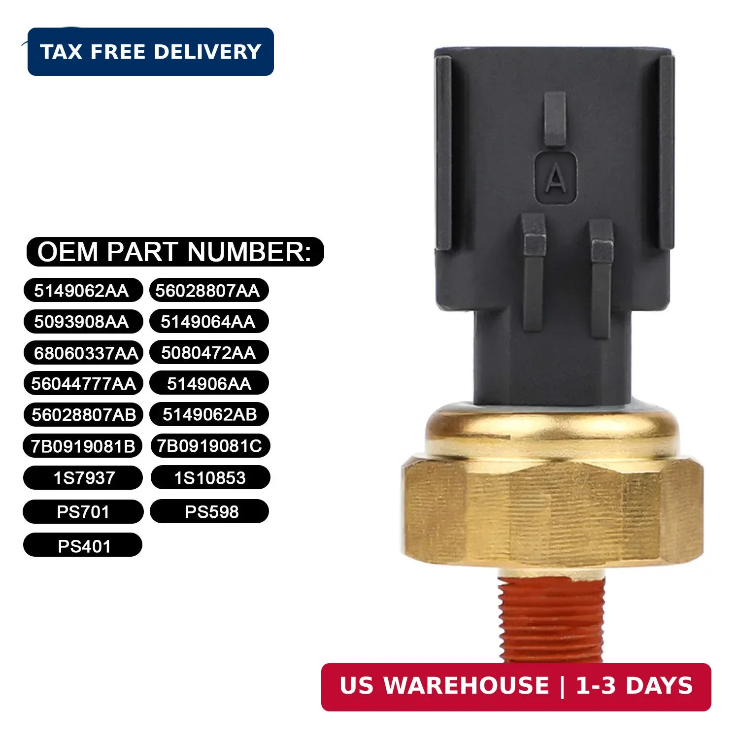 Engine Oil Pressure Sensor Sender Switch for Dodge Ram 1500 2500 3500 Challenger