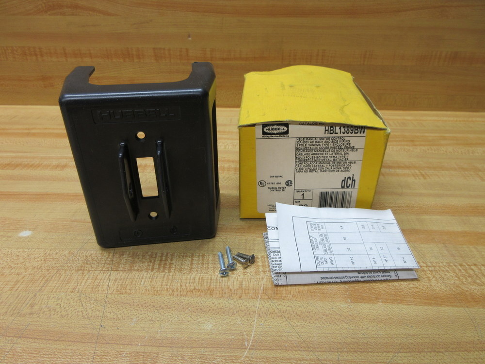Hubbell HBL1389BW Wall Switch Cover