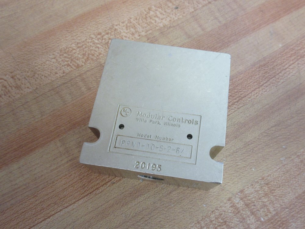 Modular Controls PRV1-10-S-2-6 Valve PRV110S26