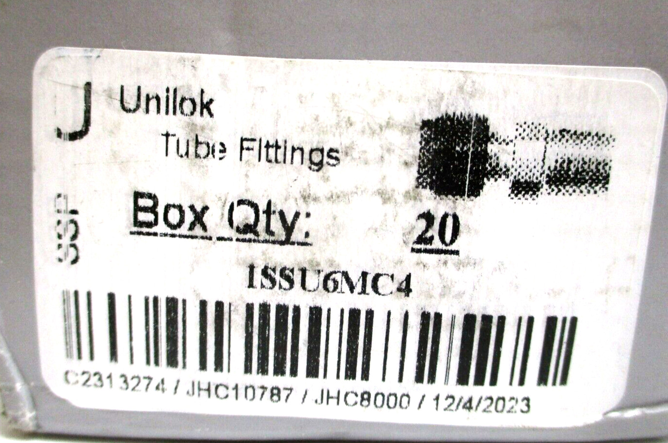 SSP , 1SSU6MC4 , 1/4″ TUBE X 1/4″ MNPT SST FITTING , LOT OF 20 , SURPLUS