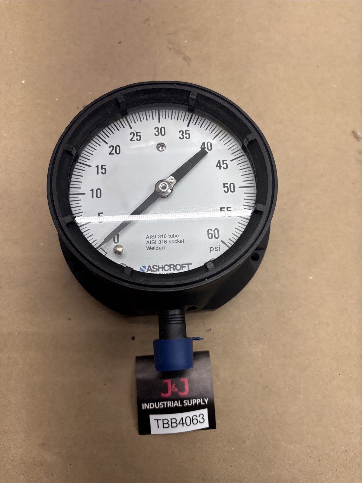 Ashcroft 60 PSI Duraguage AISI 316 Gauge – New No Liquid Fast Shipping Warranty