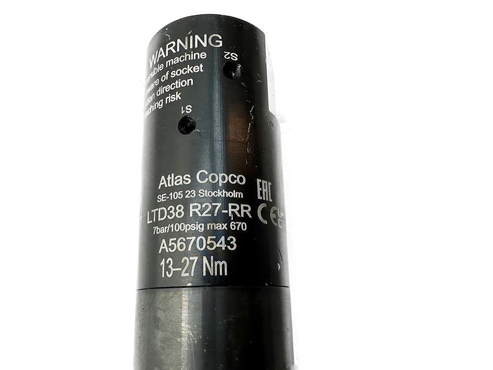 Atlas Copco LTD38 R27-RR Inline Nutrunner, 13 – 27 Nm, 670 RPM FREE FAST SHIP